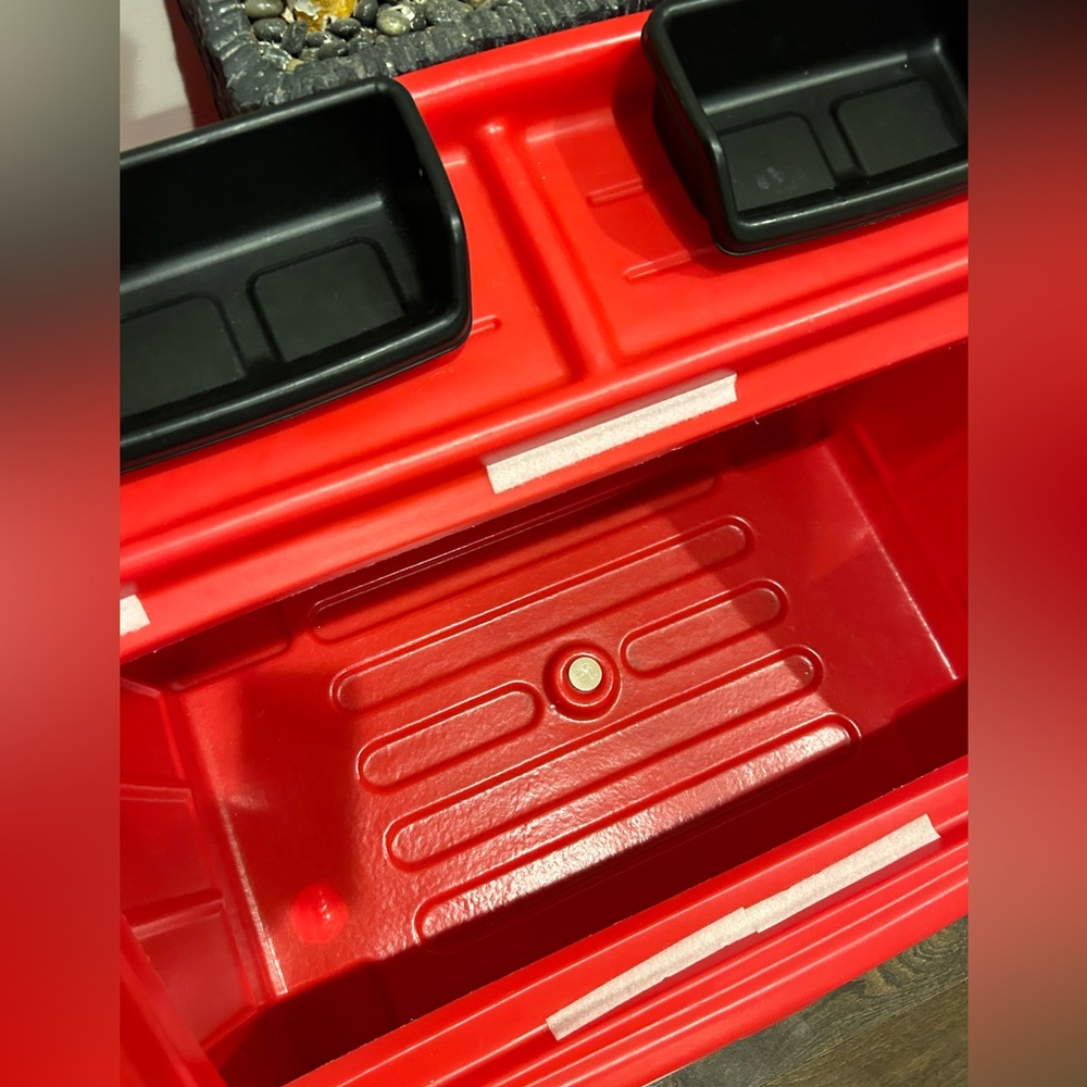 Last ONE 🧸✨🎈RED Step 2 kids Toy Storage bin Organizer HEAVY DUTY + Art trays - Picture 7 of 14